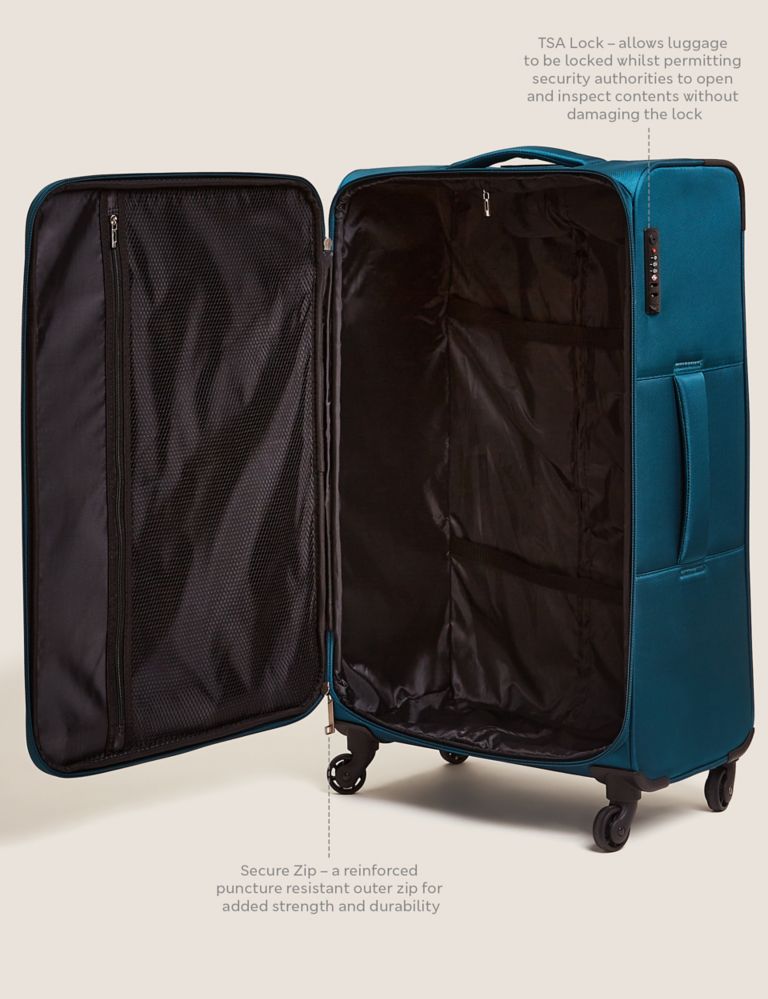 Set of 3 Jasper 4 Wheel Soft Suitcases 8 of 8