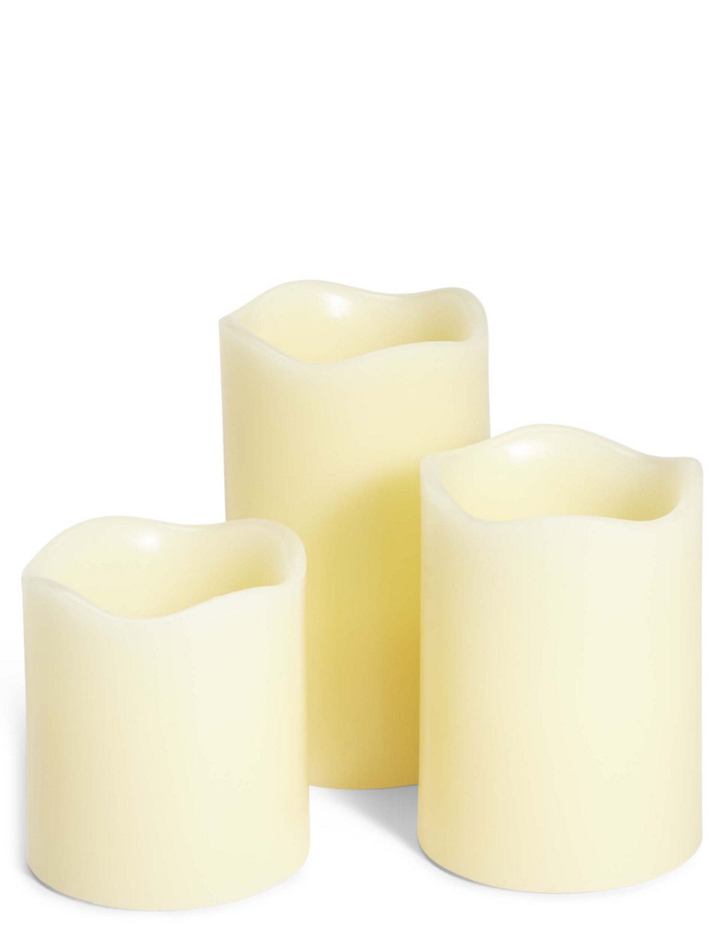 Set of 3 LED Pillar Candle 3 of 5