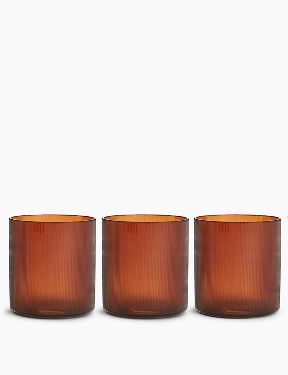 Set of 3 Linear Tealight Holders Image 1 of 2
