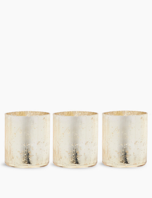 Set of 3 Linear Tealight Holders Image 1 of 1
