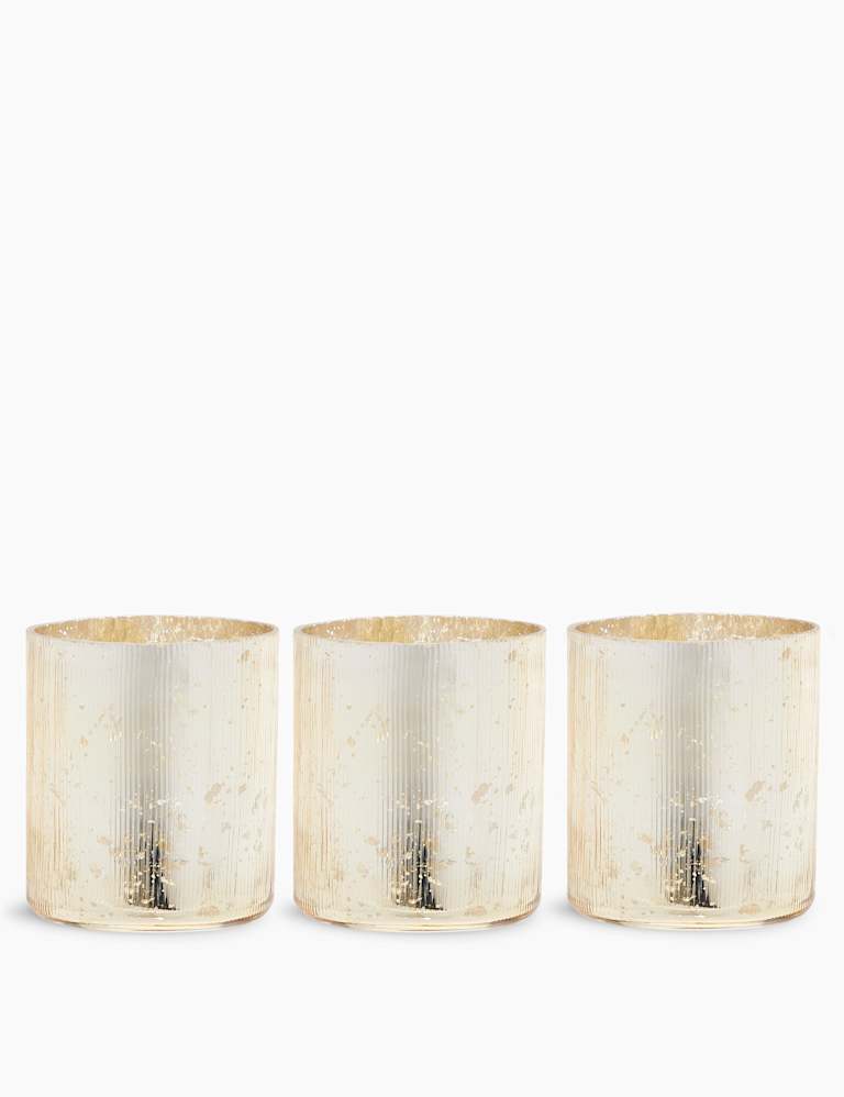 Set of 3 Linear Tealight Holders M&S