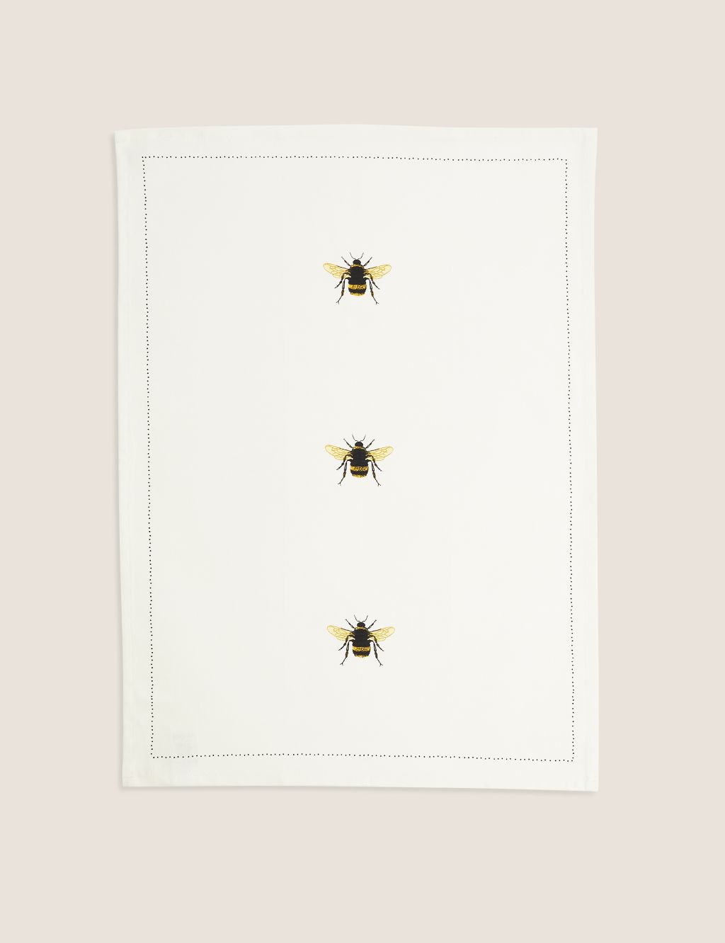 Set of 3 Pure Cotton Bee Tea Towels 5 of 6