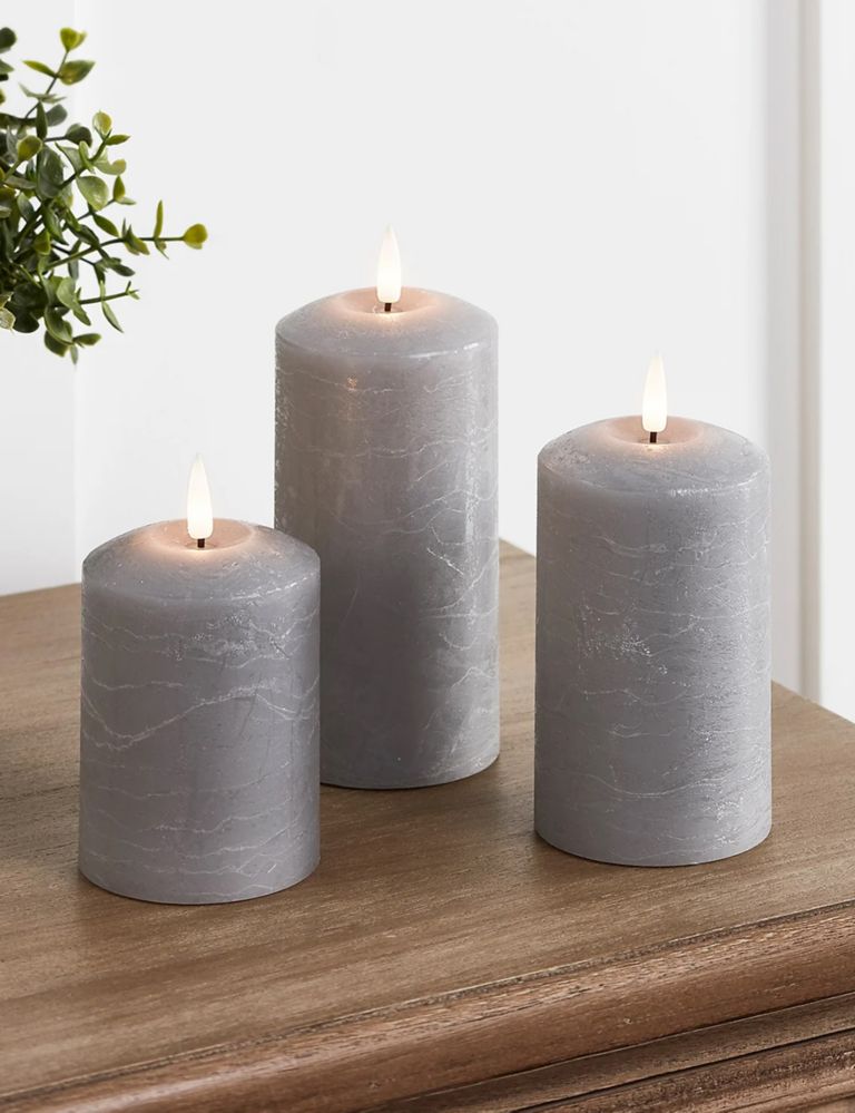 Set of 3 TruGlow® Pillar LED Candles 1 of 1