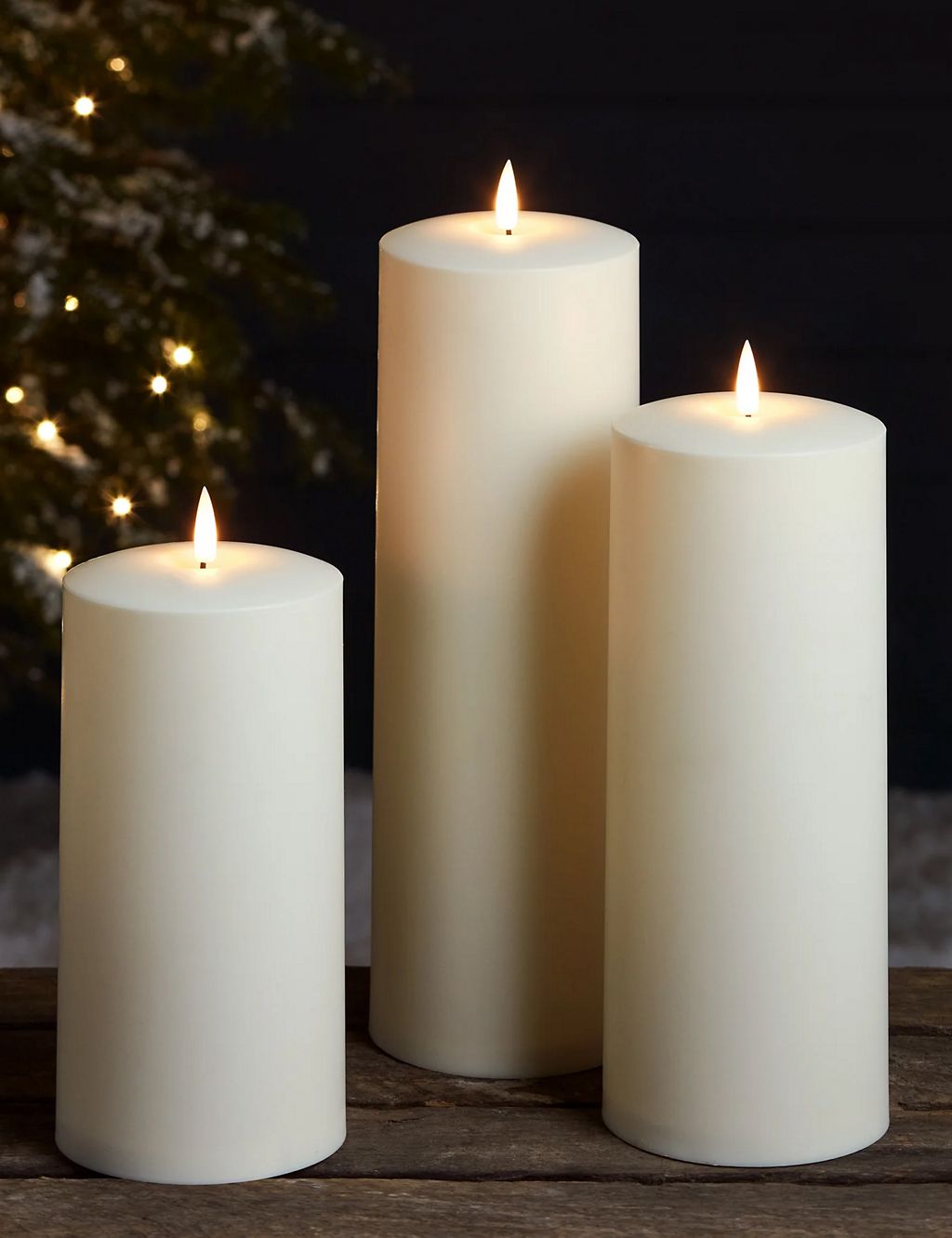 Set of 3 TruGlow® Waterproof Outdoor Candles 3 of 6