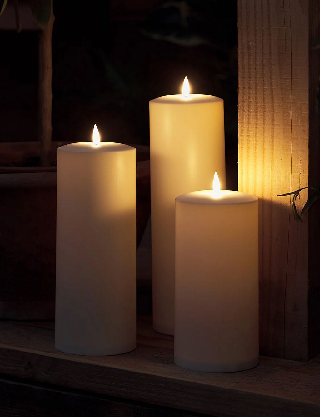 Set of 3 TruGlow® Waterproof Outdoor Candles 2 of 6