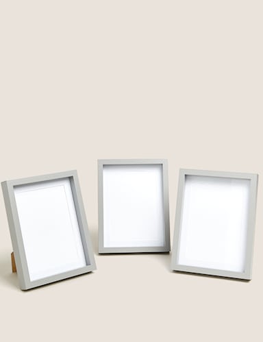 Set of 3 Wood Photo Frames 5x7 inch 1 of 5