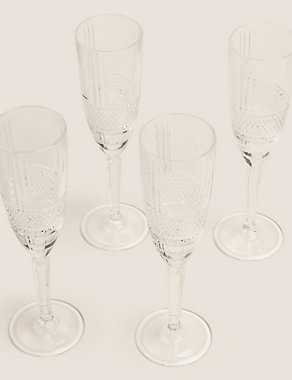 Set of 4 Adeline Champagne Flutes Image 2 of 4