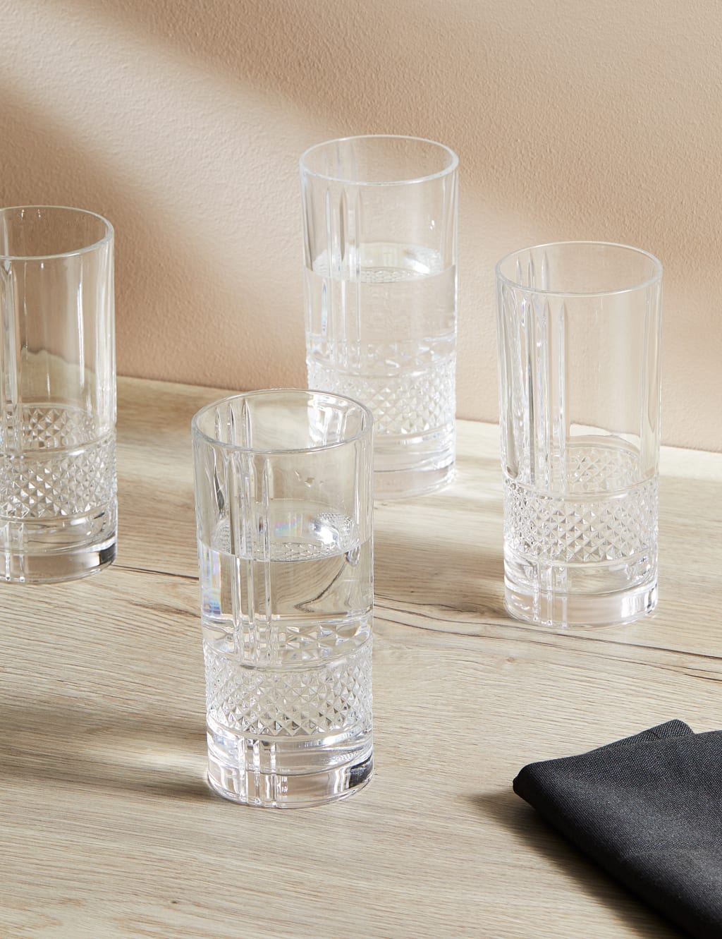 Set of 4 Adeline Highball Glasses M&S Collection M&S
