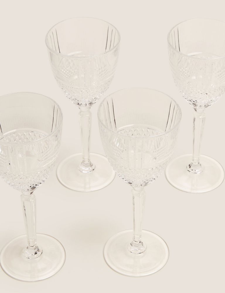 Set of 4 Adeline Wine Glasses 2 of 3