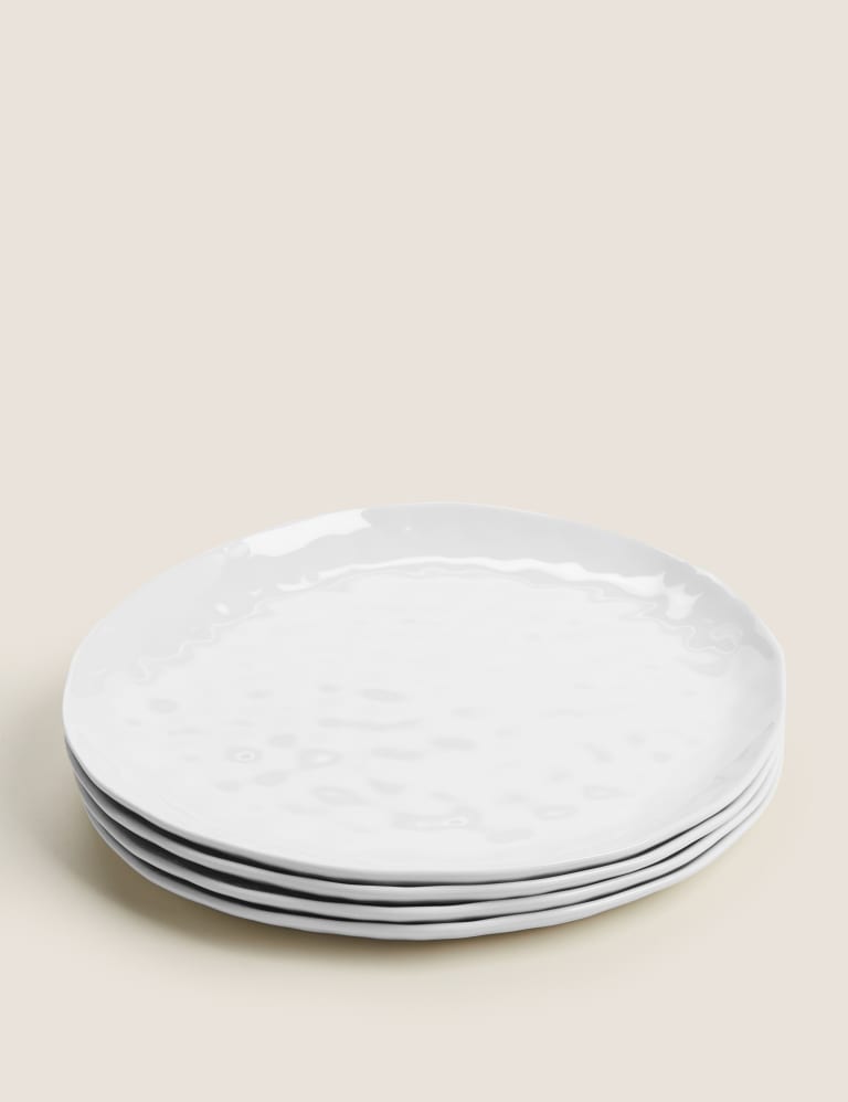 Set of 4 Artisan Dinner Plates 3 of 4