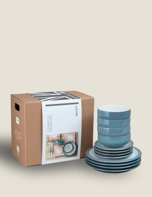 Set of 4 Azure Side Plates Image 2 of 9