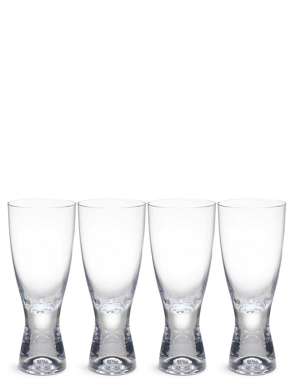 Set of 4 Barrel Aqua Glasses 2 of 4