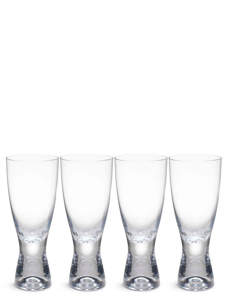 Set of 4 Barrel Aqua Glasses 3 of 4