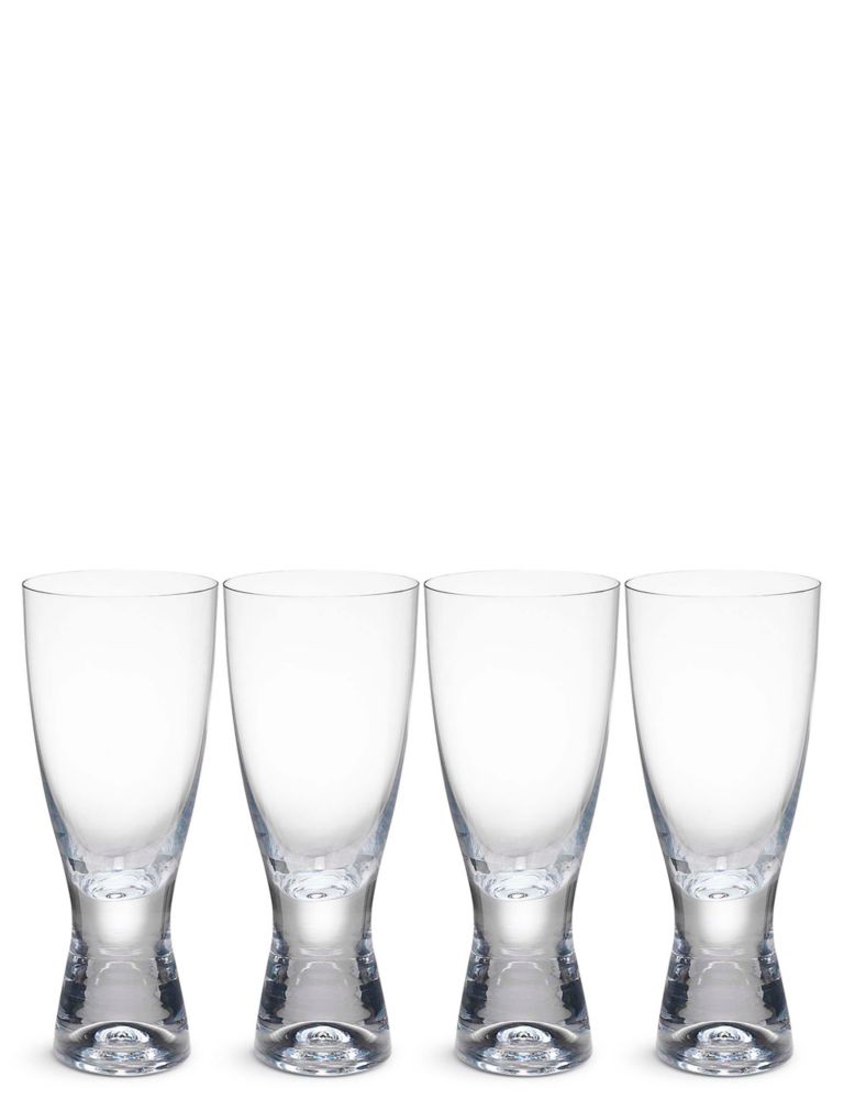 Set of 4 Barrel Aqua Glasses 2 of 4