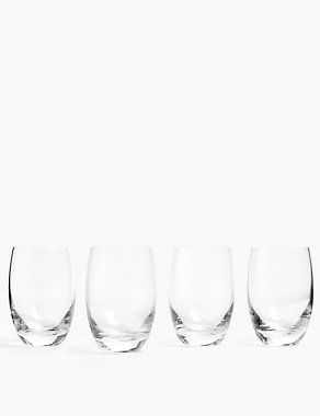 Set of 4 Barrel Highball Glasses Image 2 of 5