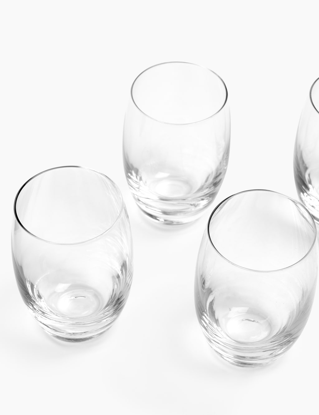 Set of 4 Barrel Highball Glasses M&S