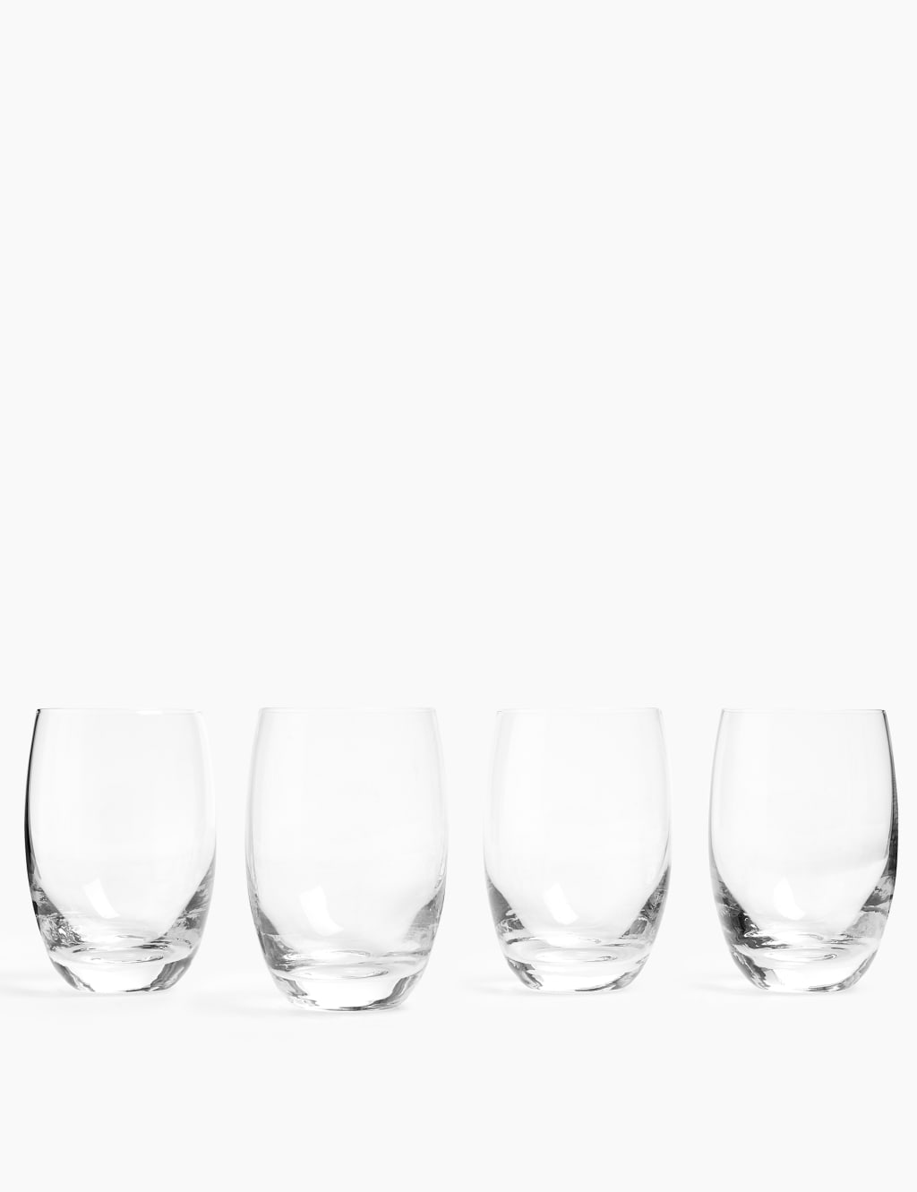 Set of 4 Barrel Highball Glasses M&S