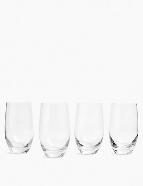 Set of 4 Barrel Large Highball Glasses Image 2 of 4