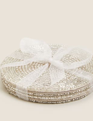 Set of 4 Beaded Coasters Image 2 of 4