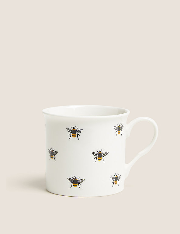 The English Tableware Company Set Of 3 Pastel Colour Bumble Bee Mugs/Cups 