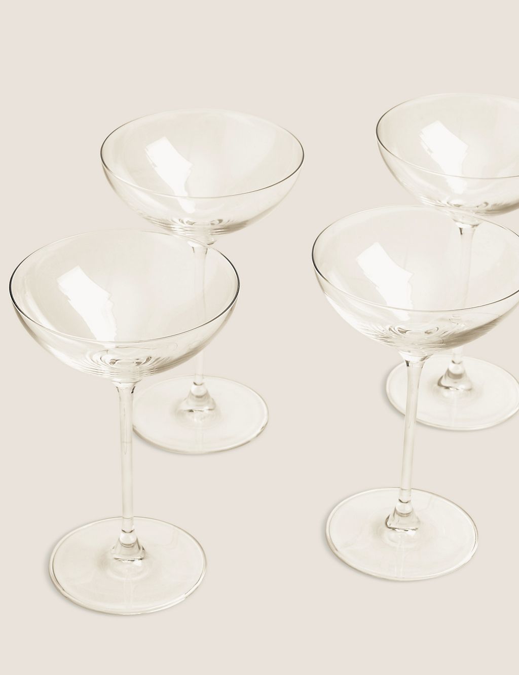 Set of 4 Champagne Saucers 2 of 5