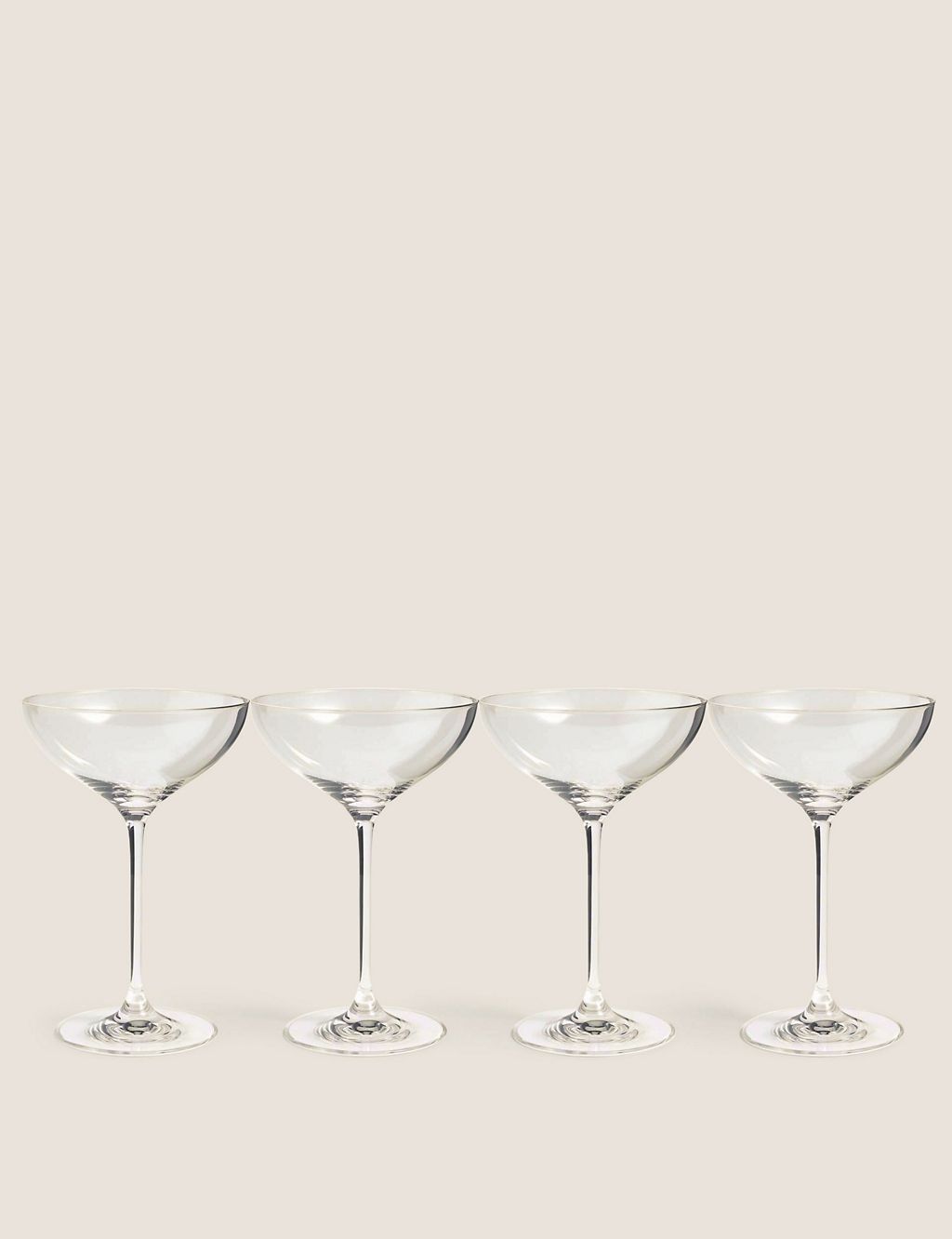 Set of 4 Champagne Saucers 1 of 5