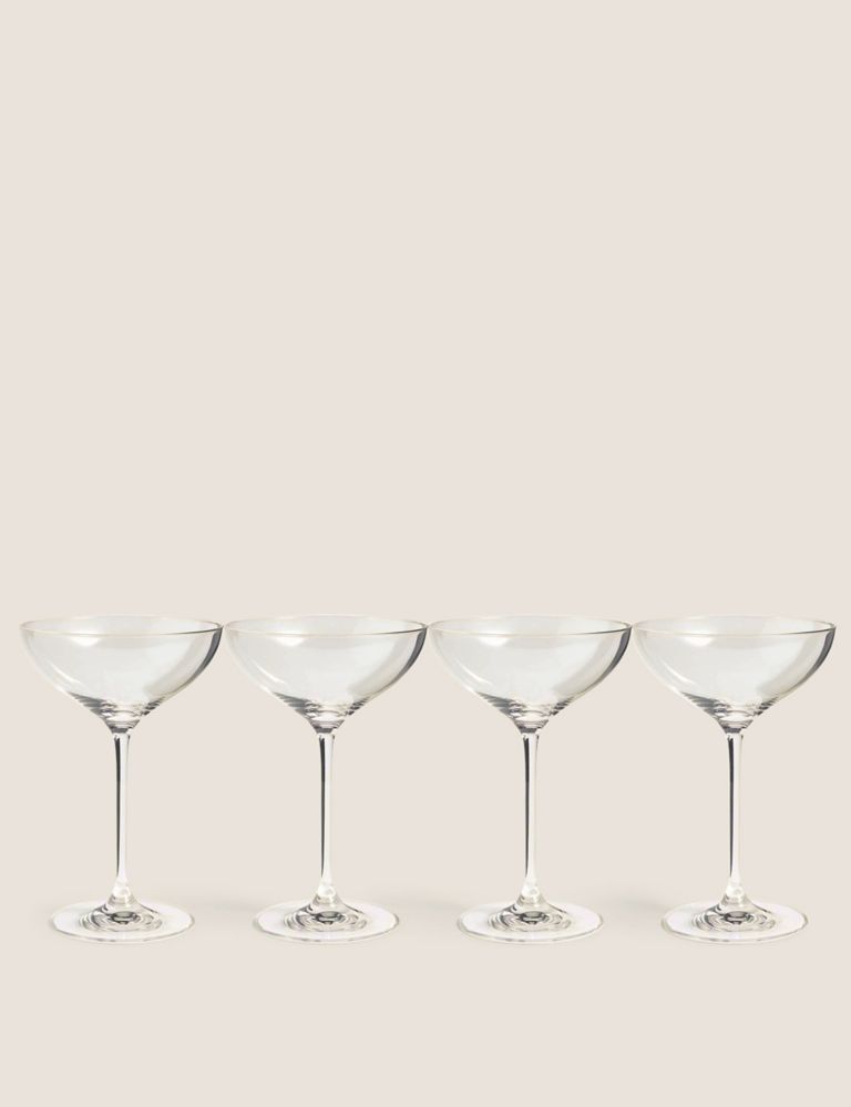 Set of 4 Champagne Saucers 2 of 5