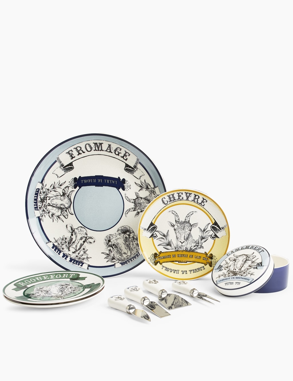 Set of 4 Cheese Plates M&S