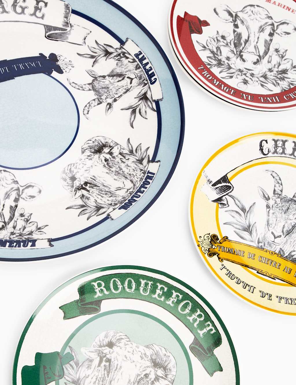 Set of 4 Cheese Plates M&S