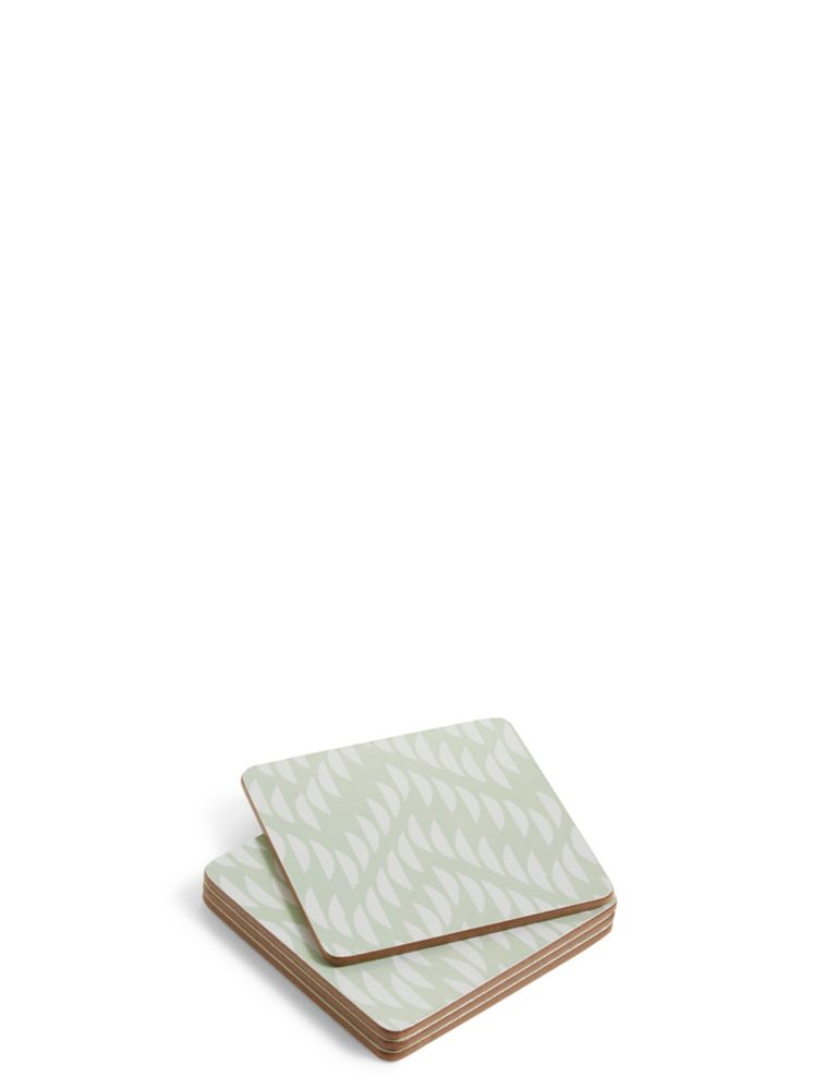 Set of 4 Chevron Cork Placemats & Coasters 4 of 5