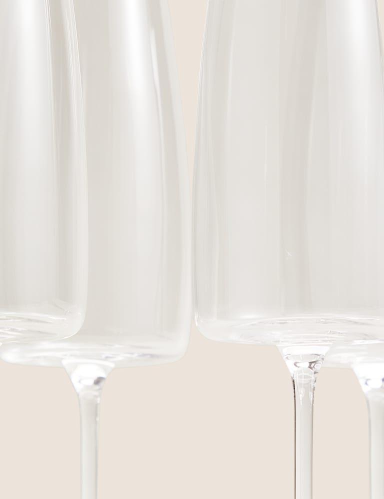 Contemporary champagne flute glasses deals