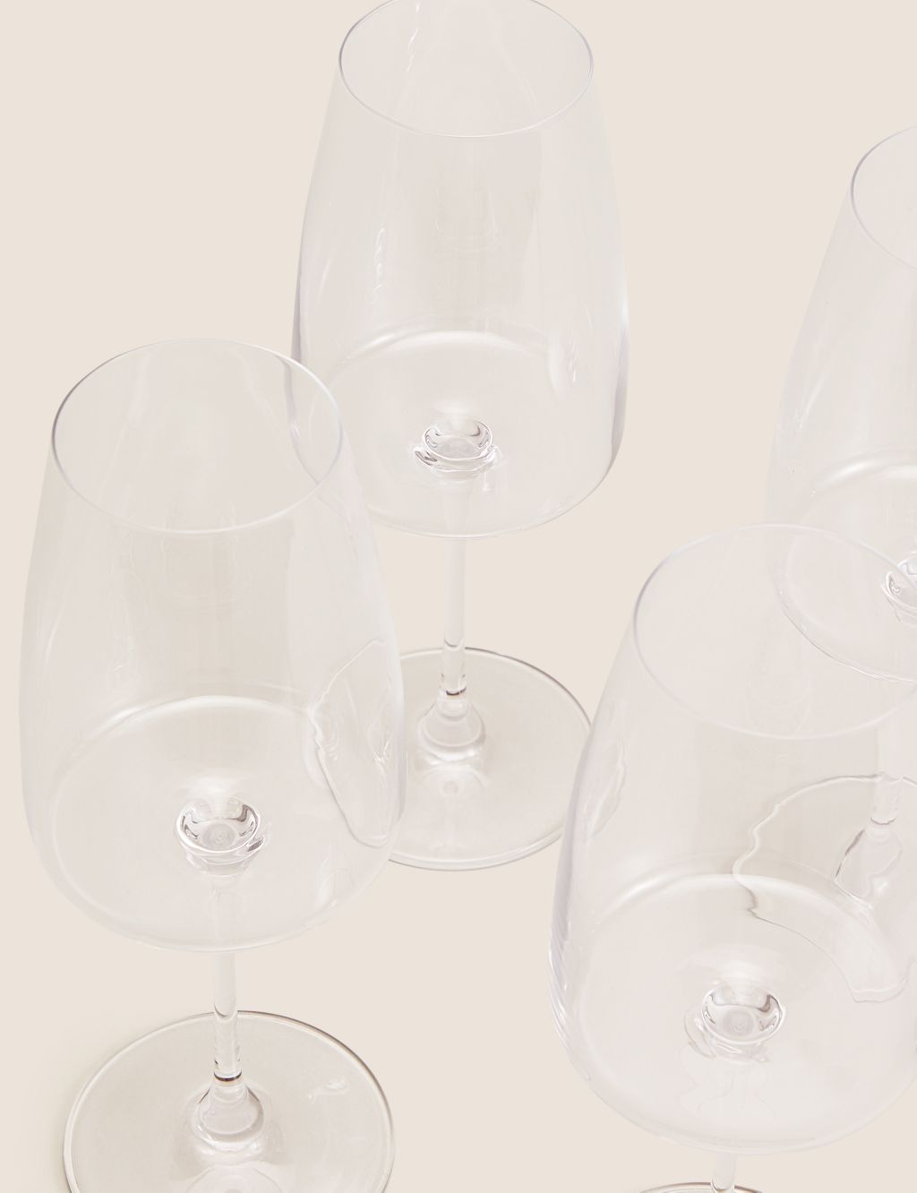 Set of 4 Contemporary White Wine Glasses 1 of 3