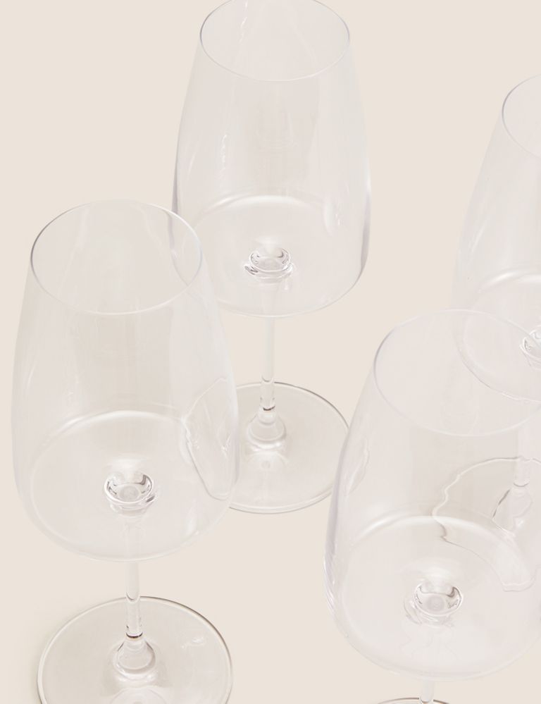 Set of 4 Contemporary White Wine Glasses 2 of 3
