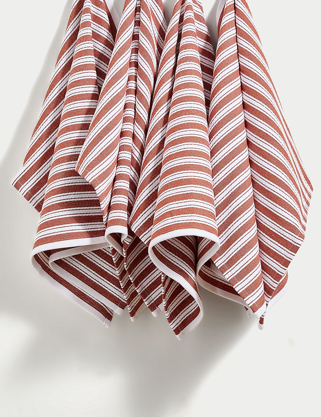 Set of 4 Cotton Rich Basket Weave Tea Towels 2 of 5
