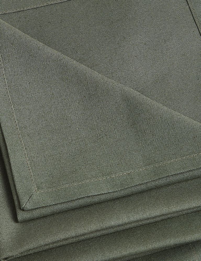 Set of 4 Cotton Rich Napkins with Linen 3 of 3