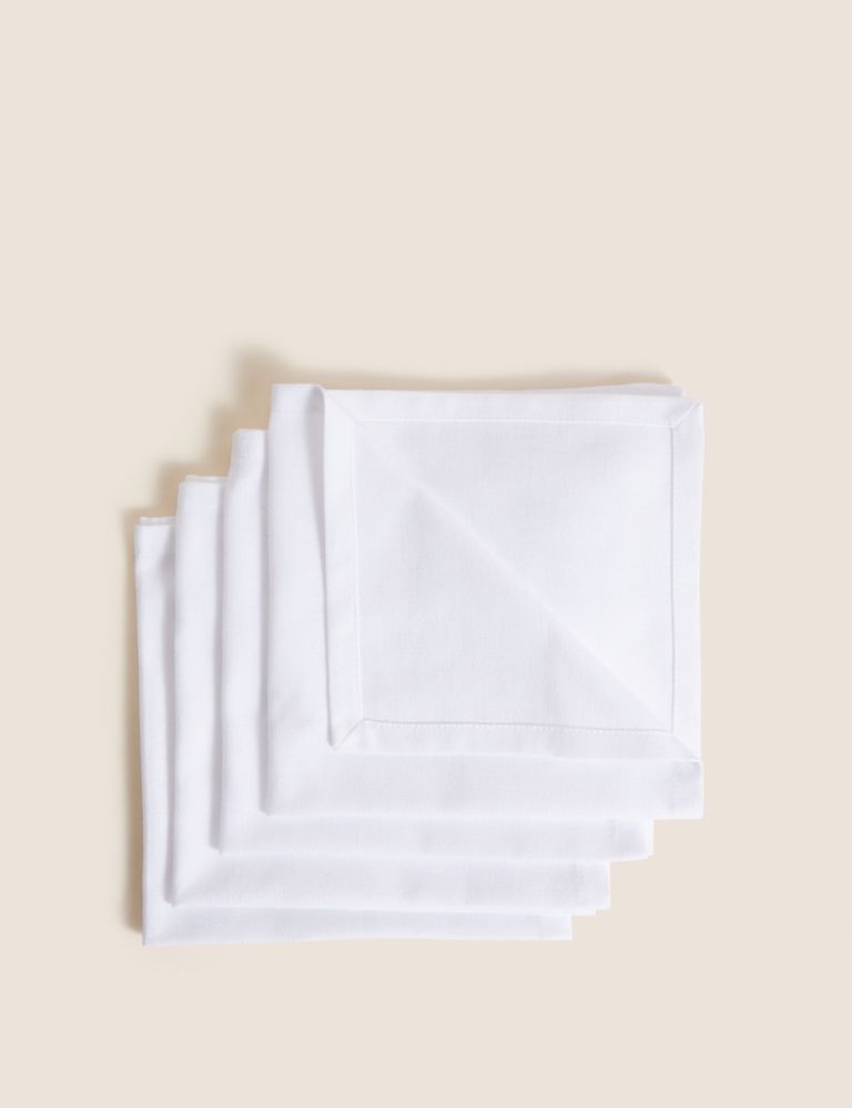 Set of 4 Cotton with Linen Napkins 1 of 3