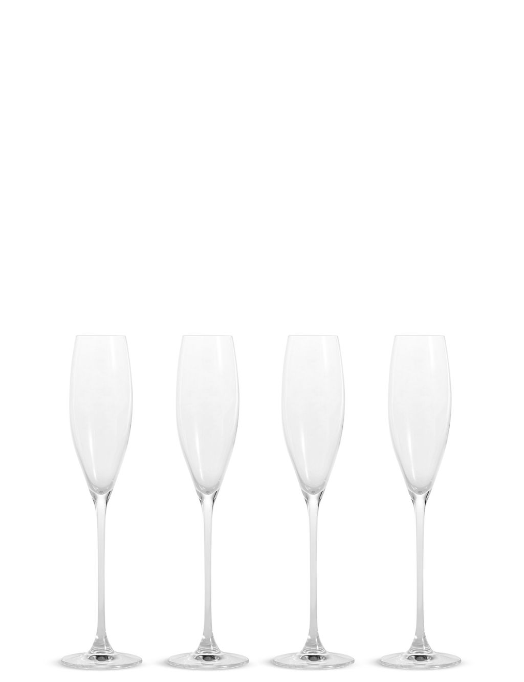 Set of 4 Elegance Champagne Flutes 1 of 4