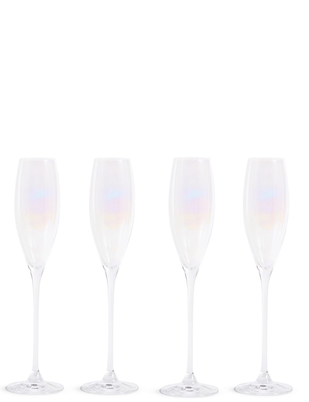 Set of 4 Elegance Pearl Champagne Flutes 1 of 3