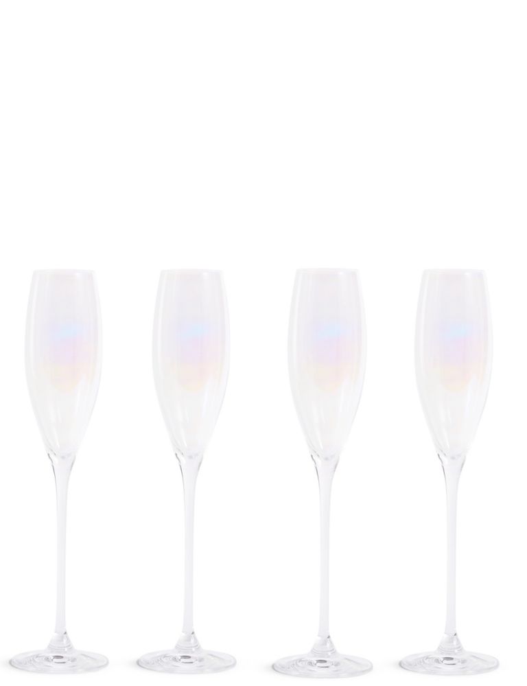 Set of 4 Elegance Pearl Champagne Flutes 2 of 3
