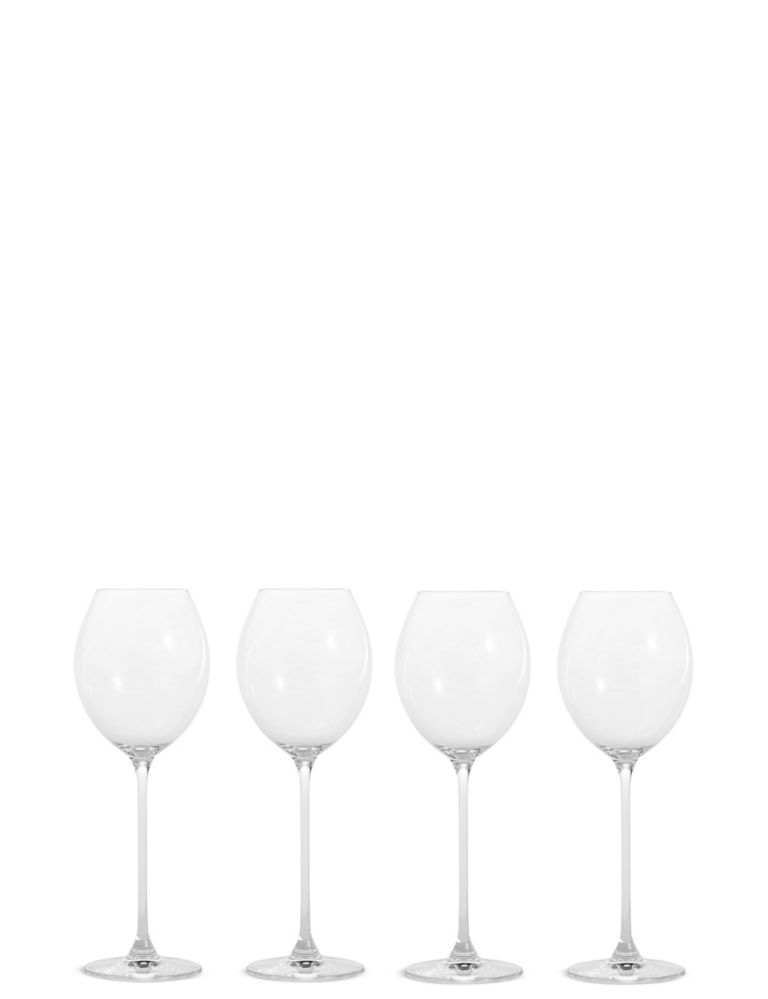 Set of 4 Elegance White Wine Glasses 2 of 4