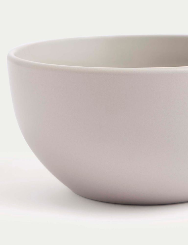 Set of 4 Everyday Stoneware Cereal Bowls 5 of 5