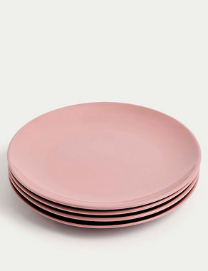 Set of 4 Everyday Stoneware Dinner Plates Image 2 of 6