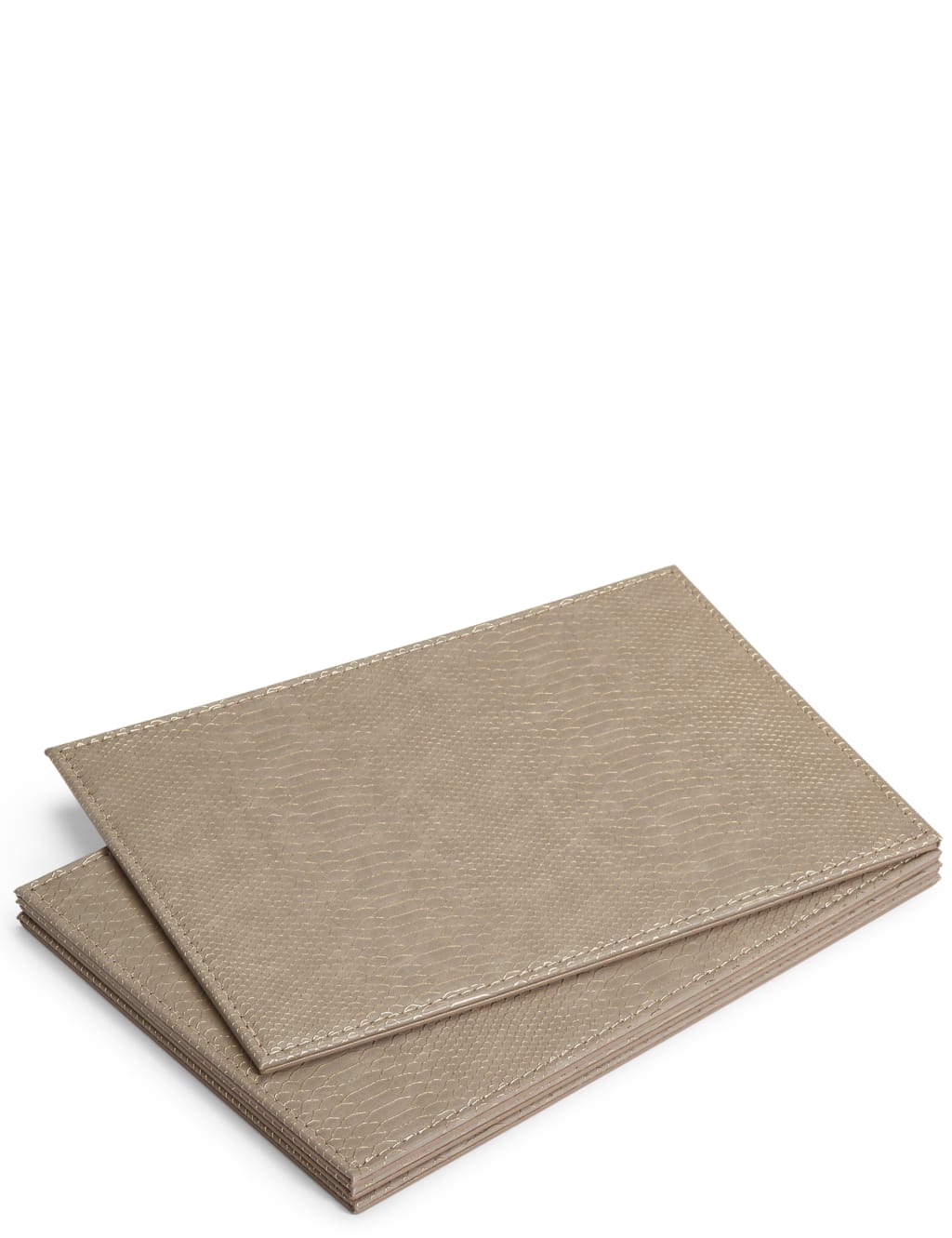 Buy Set of 4 Faux Leather Placemats & Coasters M&S