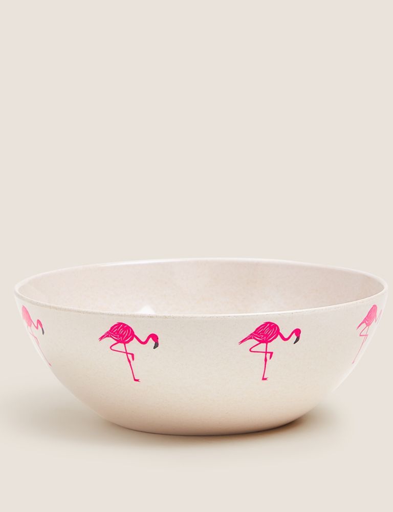 Set of 4 Flamingo Picnic Cereal Bowls 2 of 5