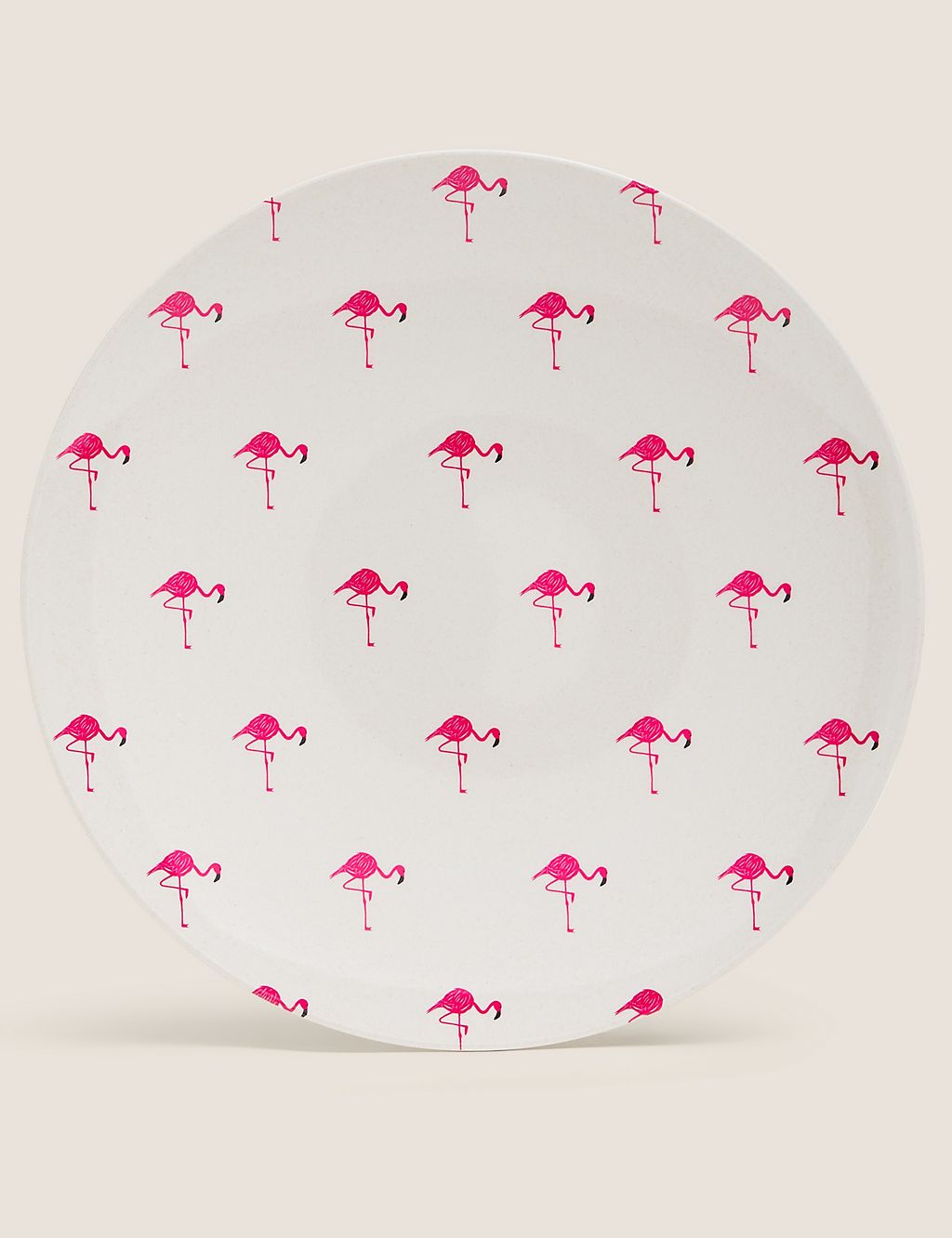 Set of 4 Flamingo Picnic Dinner Plates 3 of 3