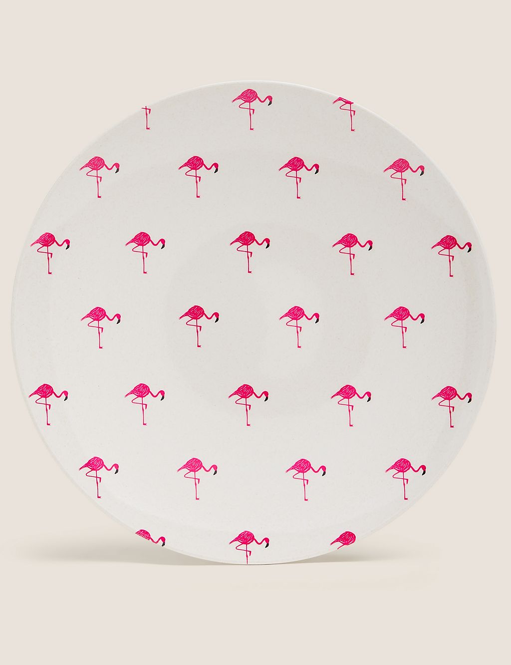 Set of 4 Flamingo Picnic Dinner Plates 1 of 3