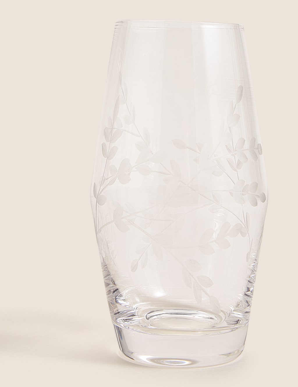 Set of 4 Floral Etched Highball Glasses M&S Collection M&S