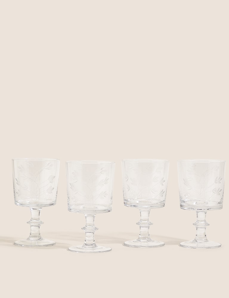 Set of 4 Maxim White Wine Glasses, M&S Collection