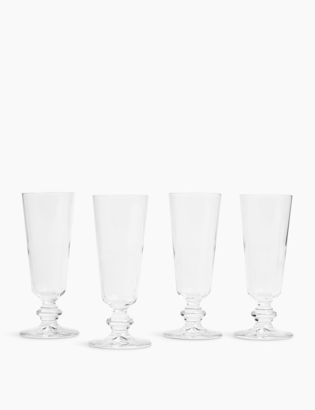 Set of 4 Flute Glasses M&S