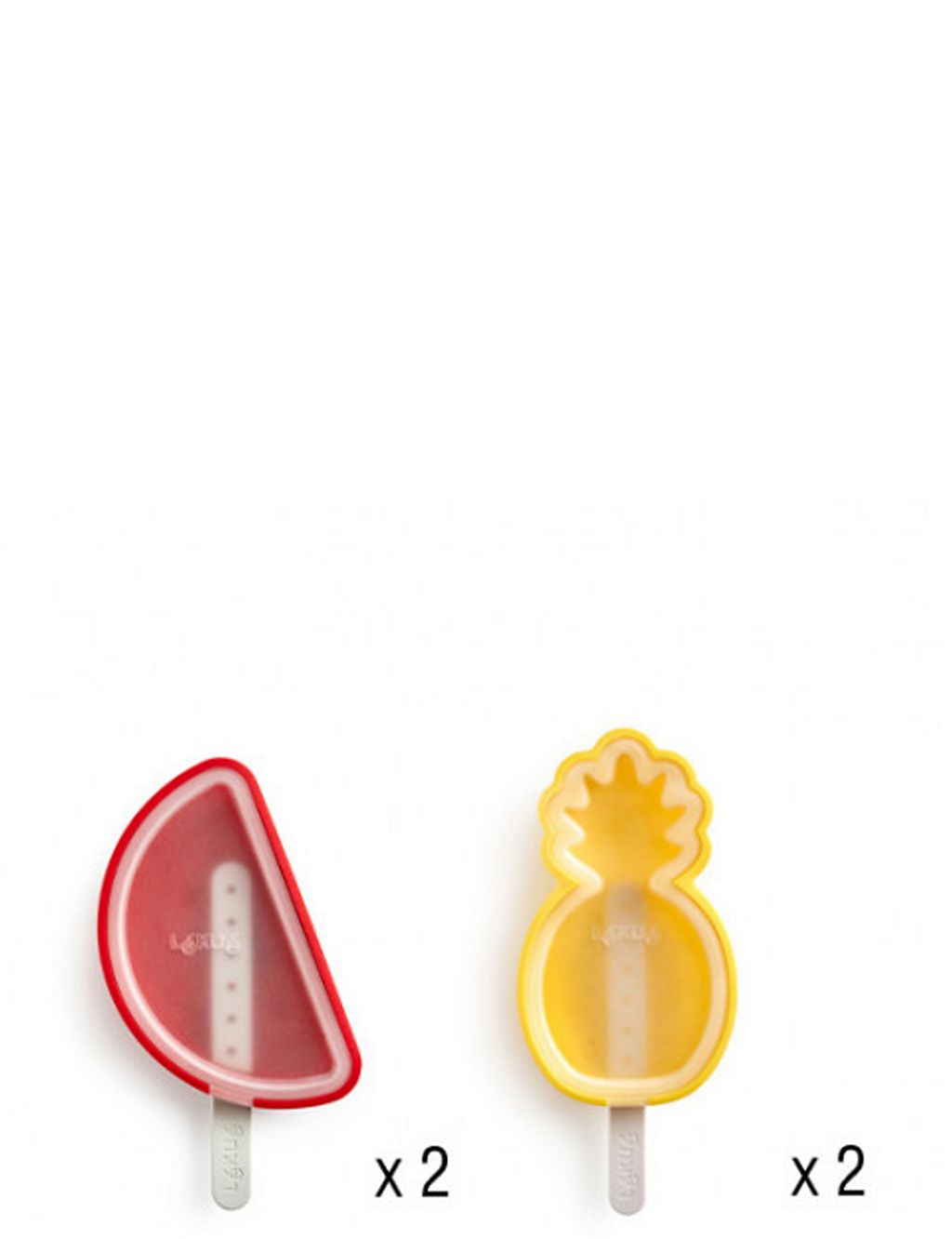Set of 4 Fruity Lolly Moulds 4 of 4